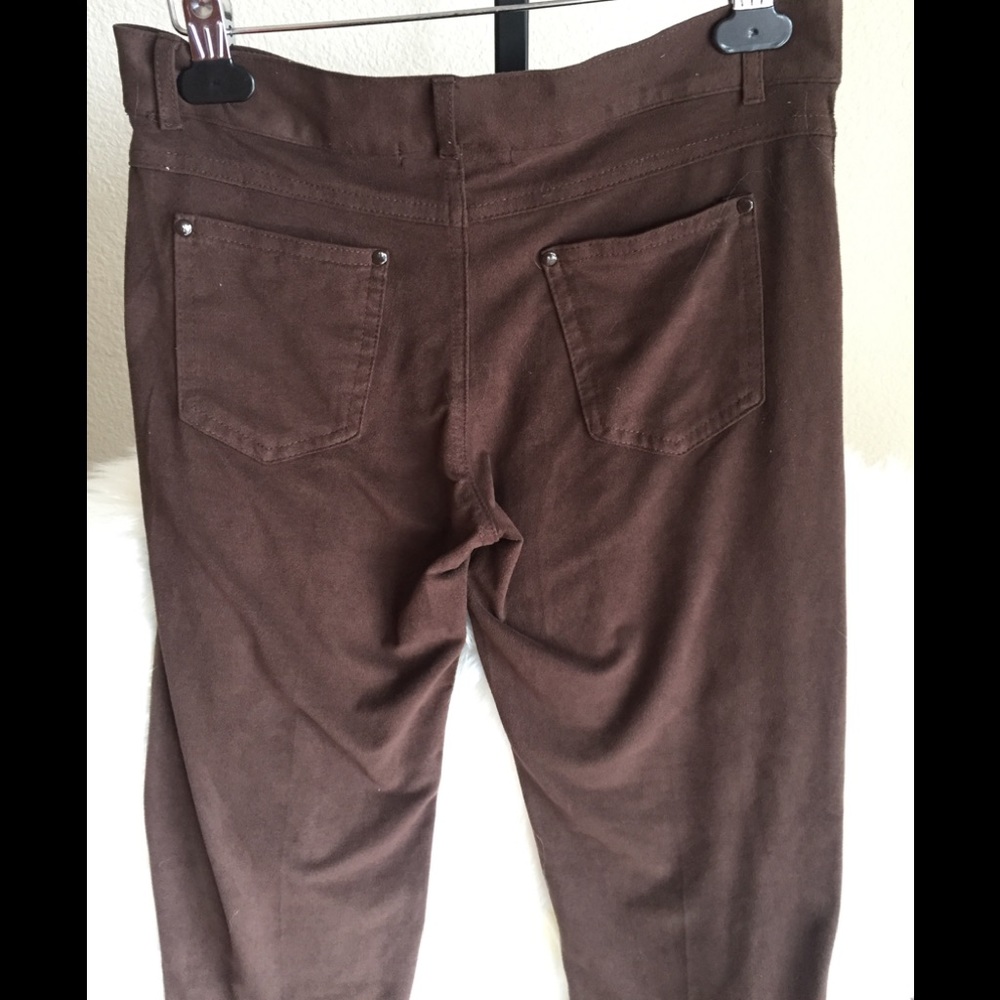 BCBG MAXAZRIA sueded thin pants: soft slimming